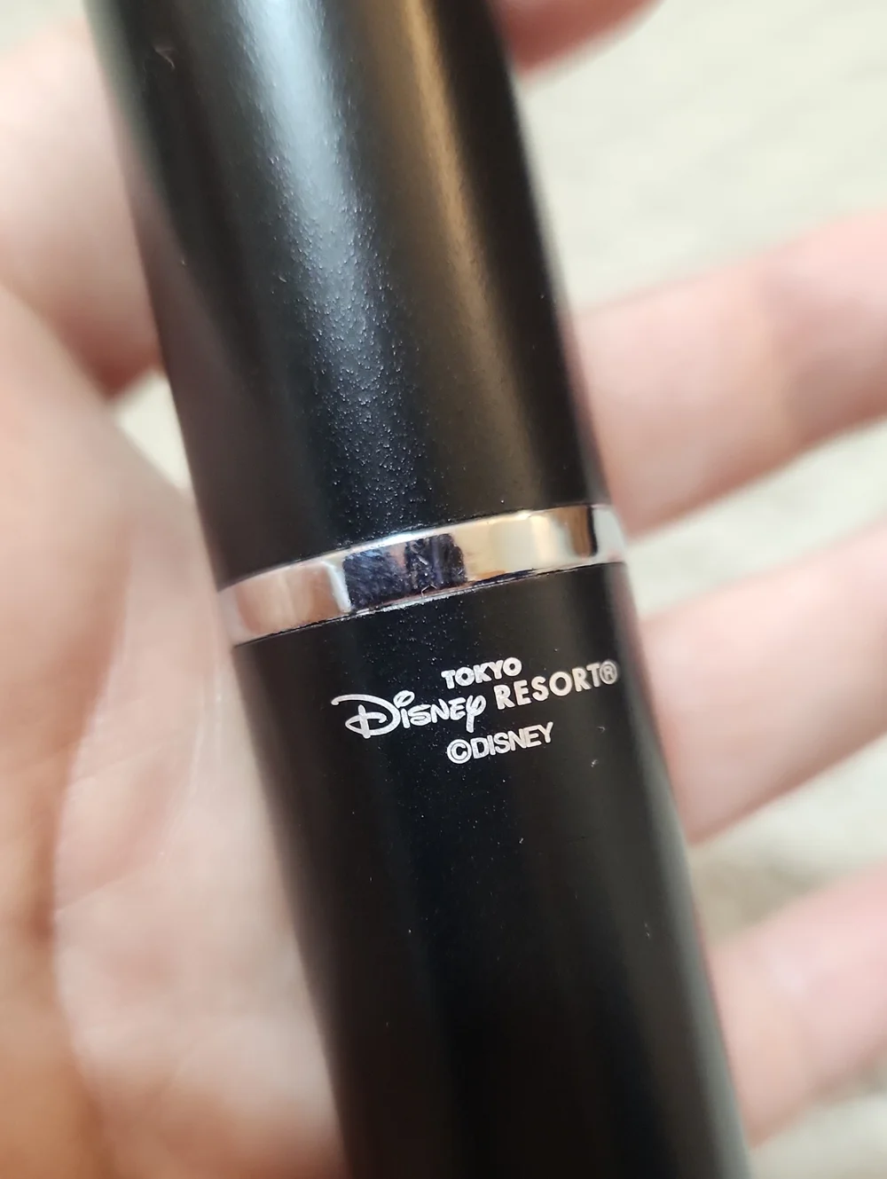 Tokyo Disney Resort Black Mickey Mouse Ballpoint Souvenir Ink Pen